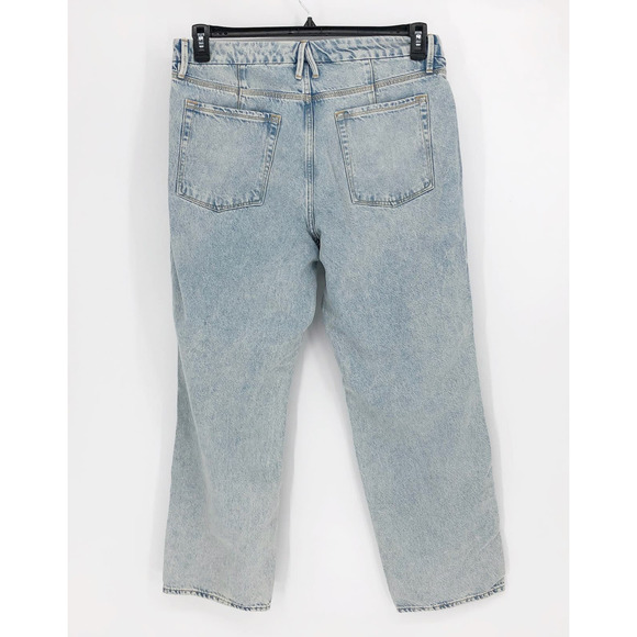 GOOD AMERICAN Good 90's Maternity Wide Leg Jeans 14/32 Light Blue934 NWT - Picture 10 of 16